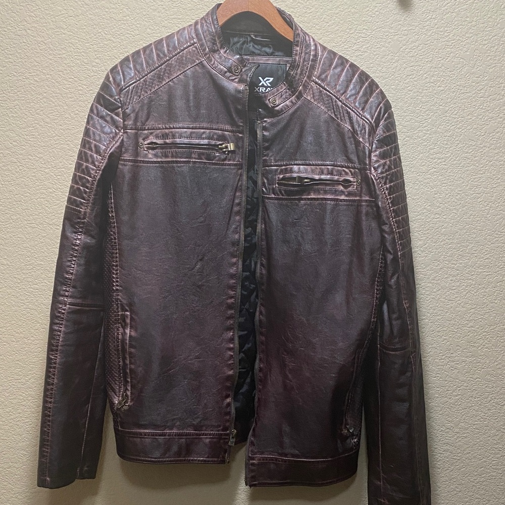 Element Men's Dark Brown Leather Jacket